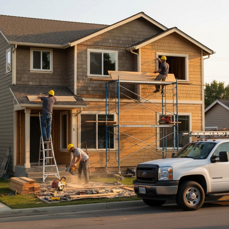 Hardwood Siding Installation detail